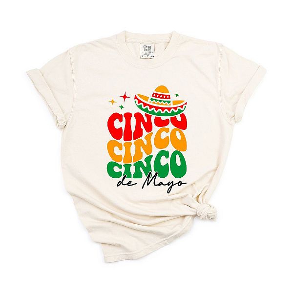 

Футболка Cinco de mayo с эффектом многослойного окрашивания Simply Sage Market, Ivory