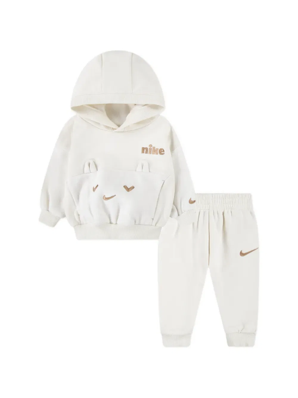 Спортивный костюм с вышитым логотипом Nike Kids, нейтральный