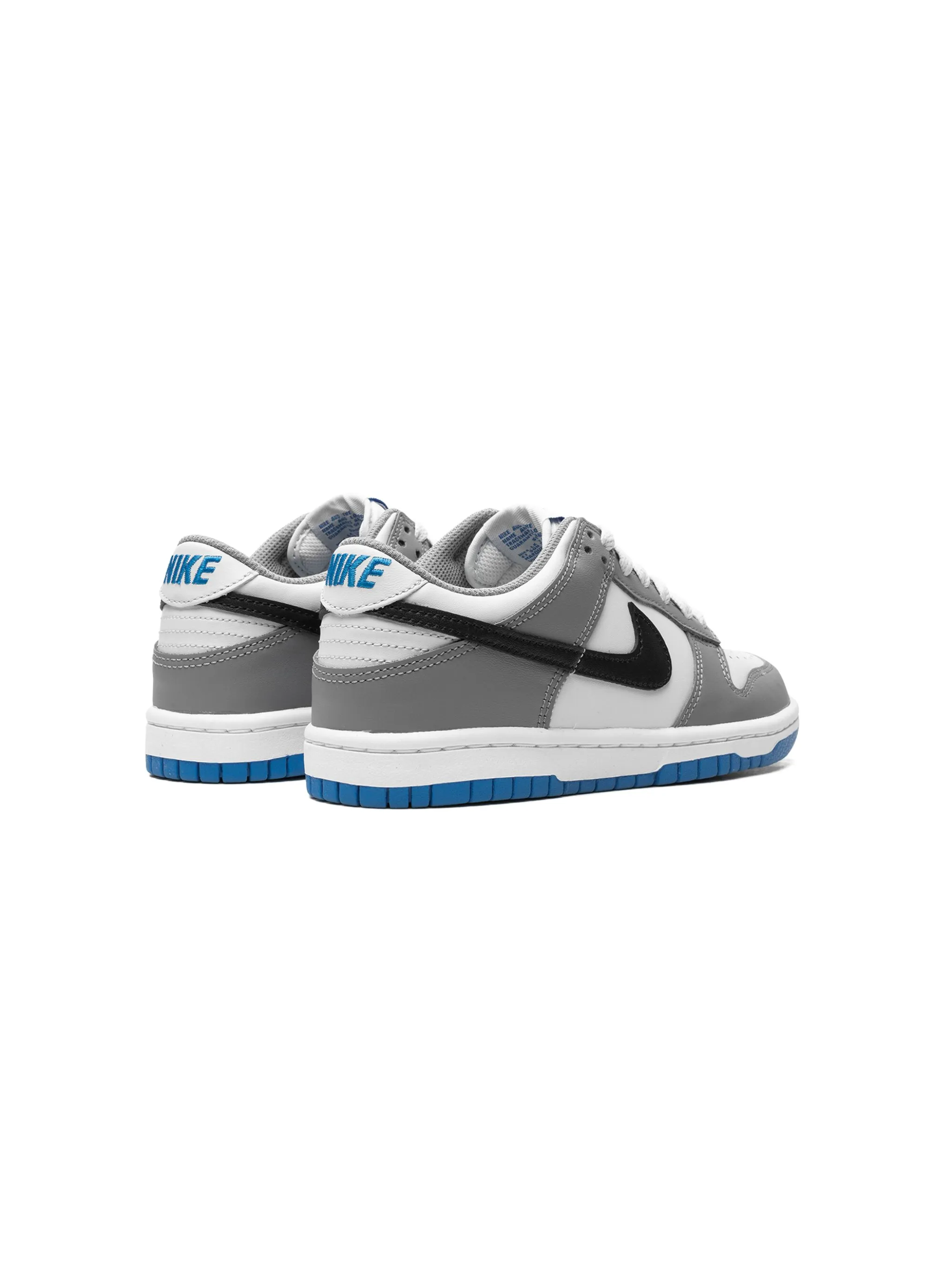 Кроссовки Dunk Low Grey/Blue Nike Kids, серый — фото 3