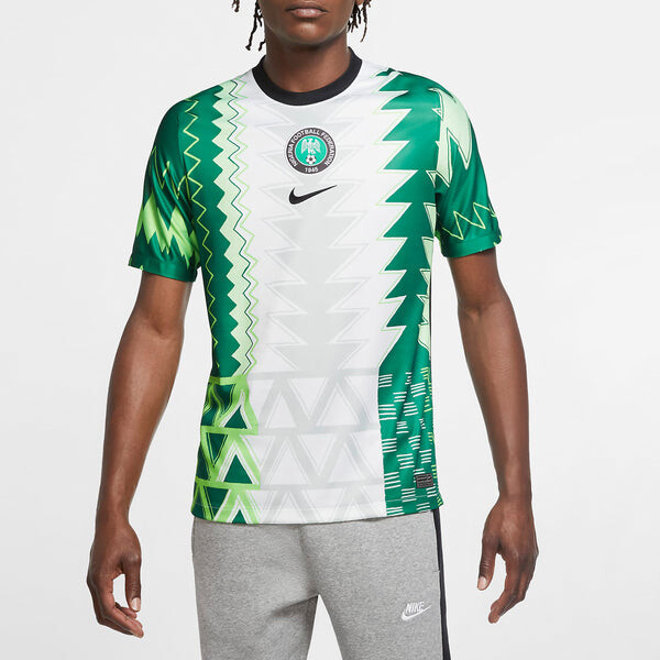 Футболка Nike Nigeria Home Fan Edition Breathable Quick Dry Soccer/Football Short Sleeve White, белый — фото 3