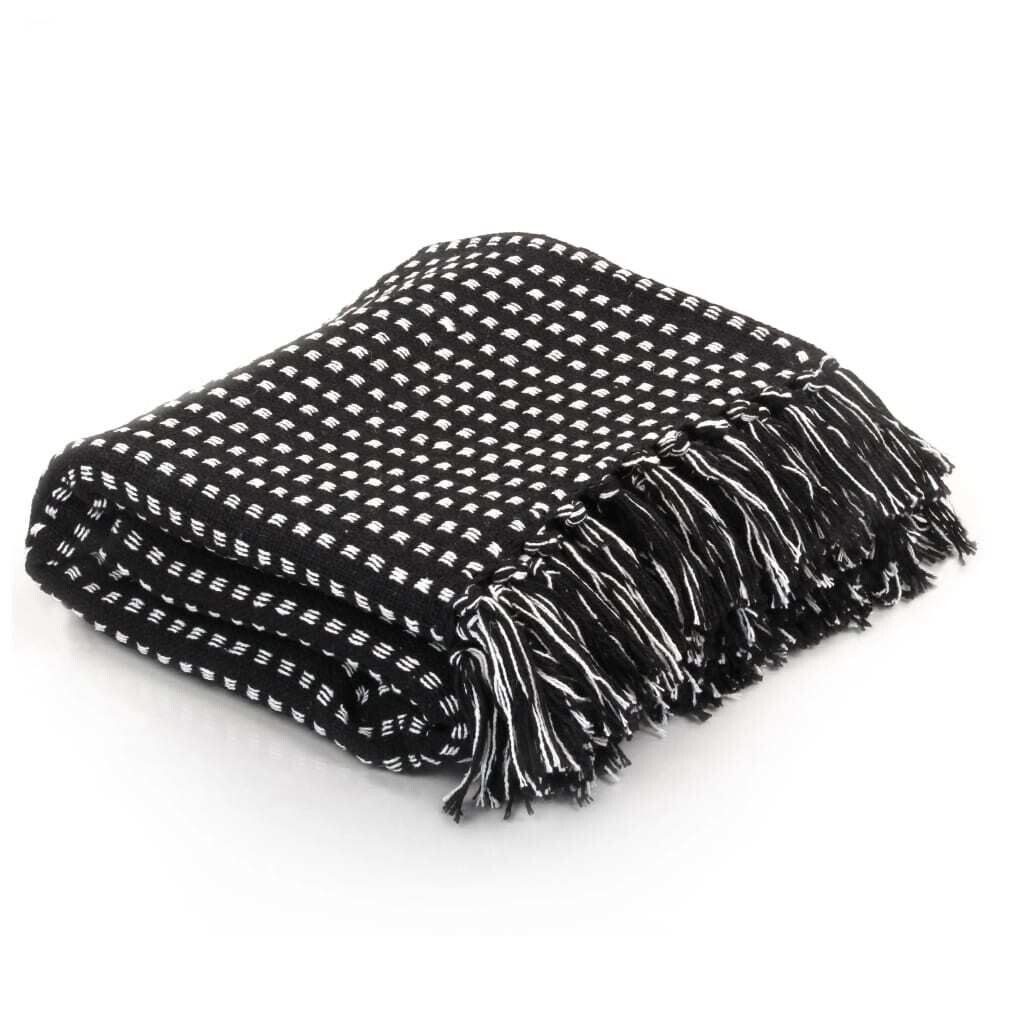 

Плед хлопковый Жасмин 125х150 см серый DKD HOME DECOR, розовый