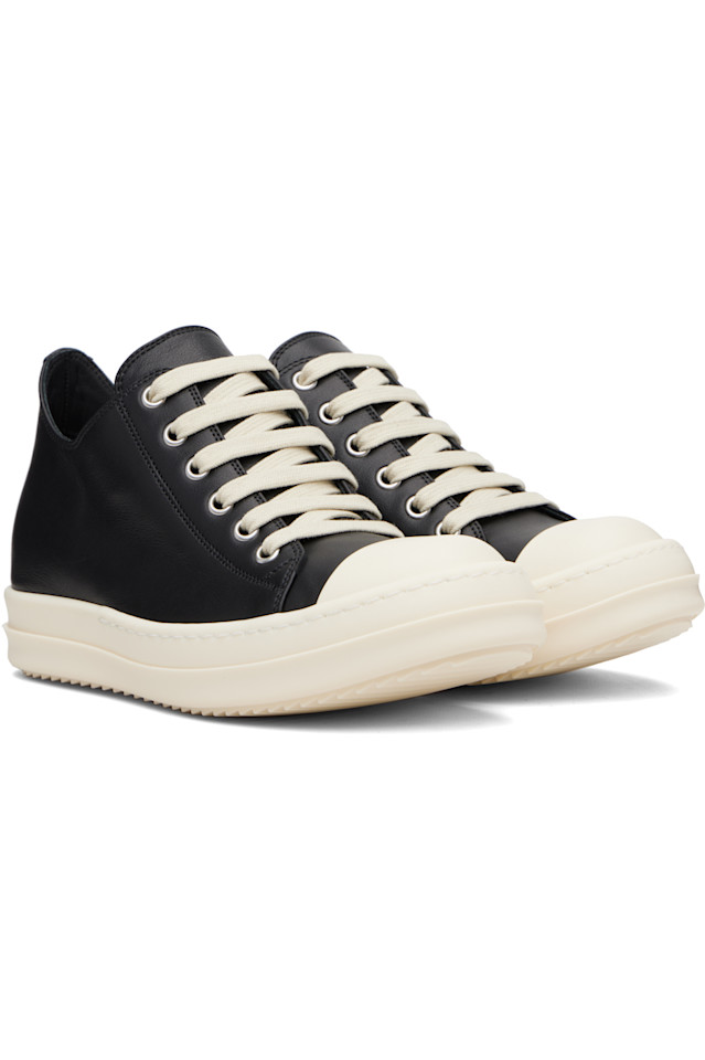Rick Owens Черные низкие кроссовки Concordian — фото 4