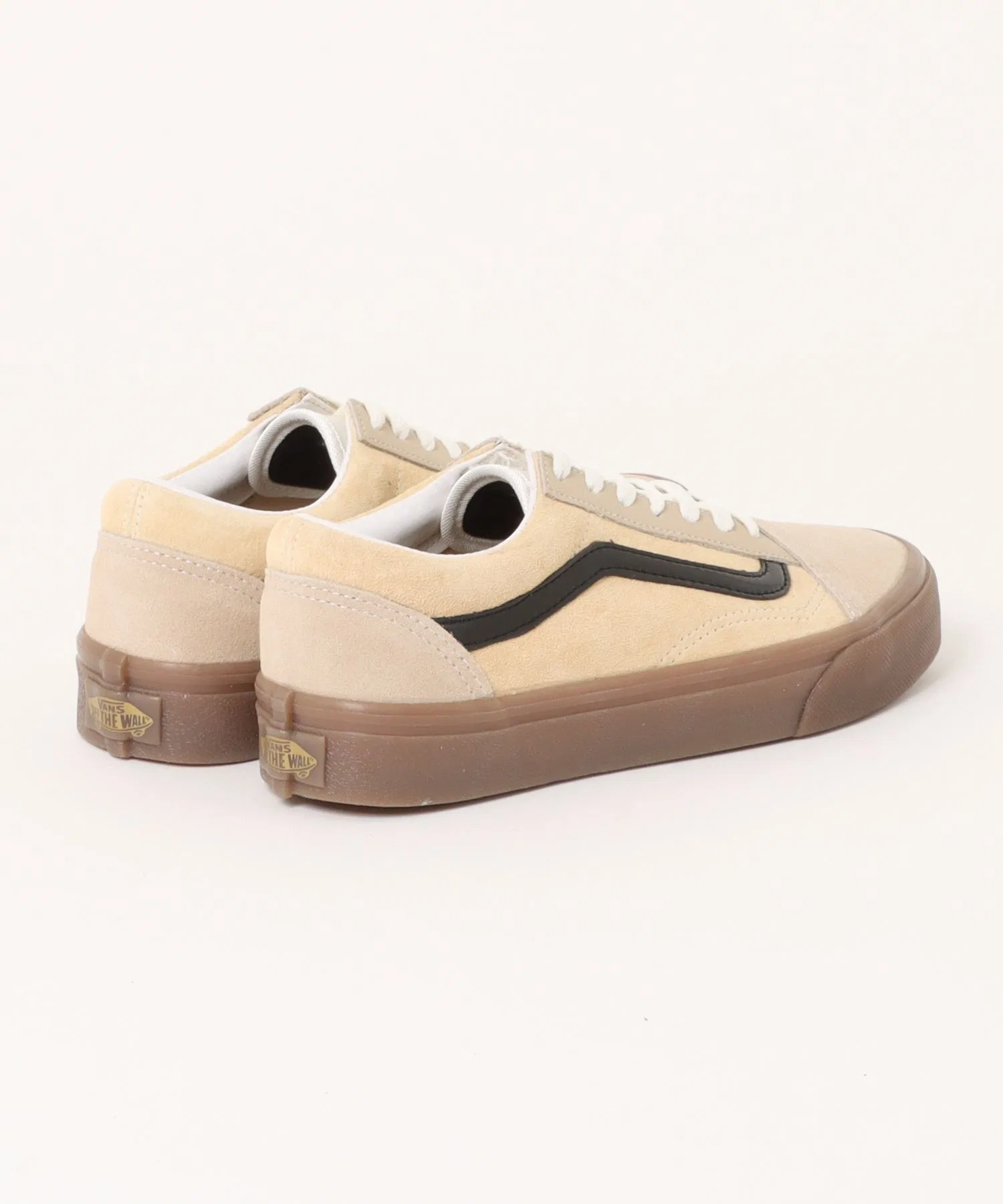 Мужские кроссовки VANS Old Skool из замши бежевые — фото 2