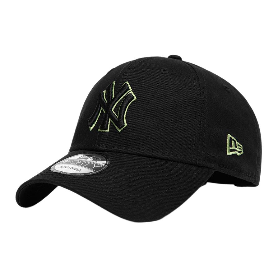 

New Era Бейсболка из полиэстера и хлопка унисекс черная, Black