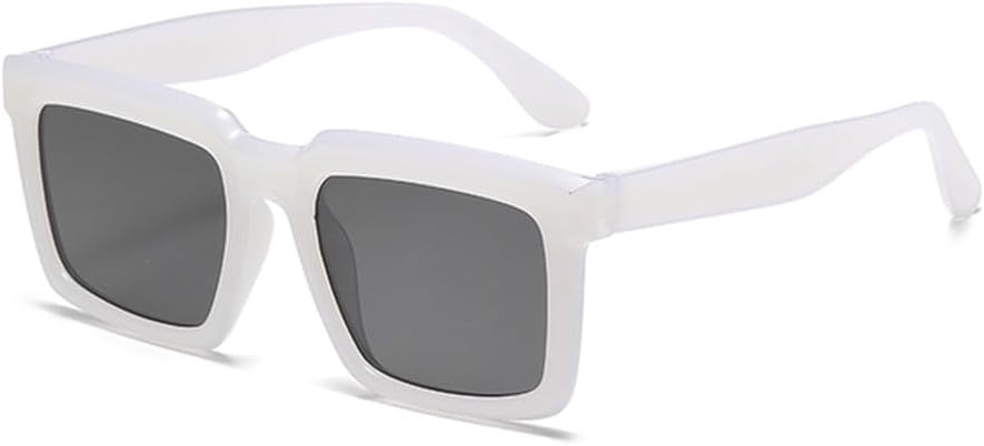 

Модные прямоугольные солнцезащитные очки для женщин, солнцезащитные очки в винтажной оправе, солнцезащитные очки для мужчин и женщин, очки с защитой от УФ-излучения UV400 MTZJH, White