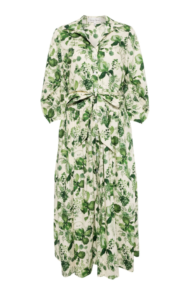 

Платье Cara Cara Women's Raya Midi, оливковое, свисающие орхидеи
