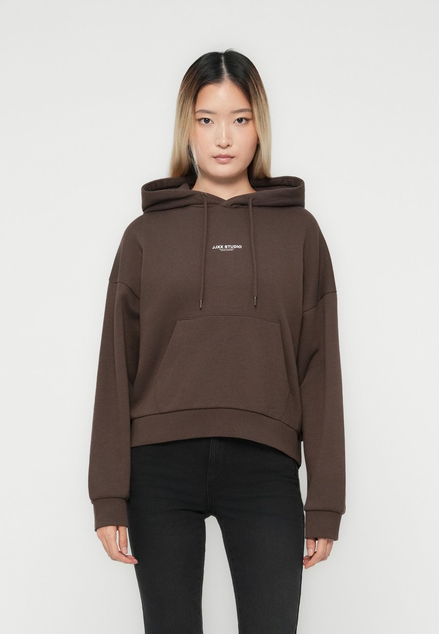 

Толстовка JJXX JXSTUDIO VESTERBRO LS RLX HOOD, Bracken/Bright White/Brown