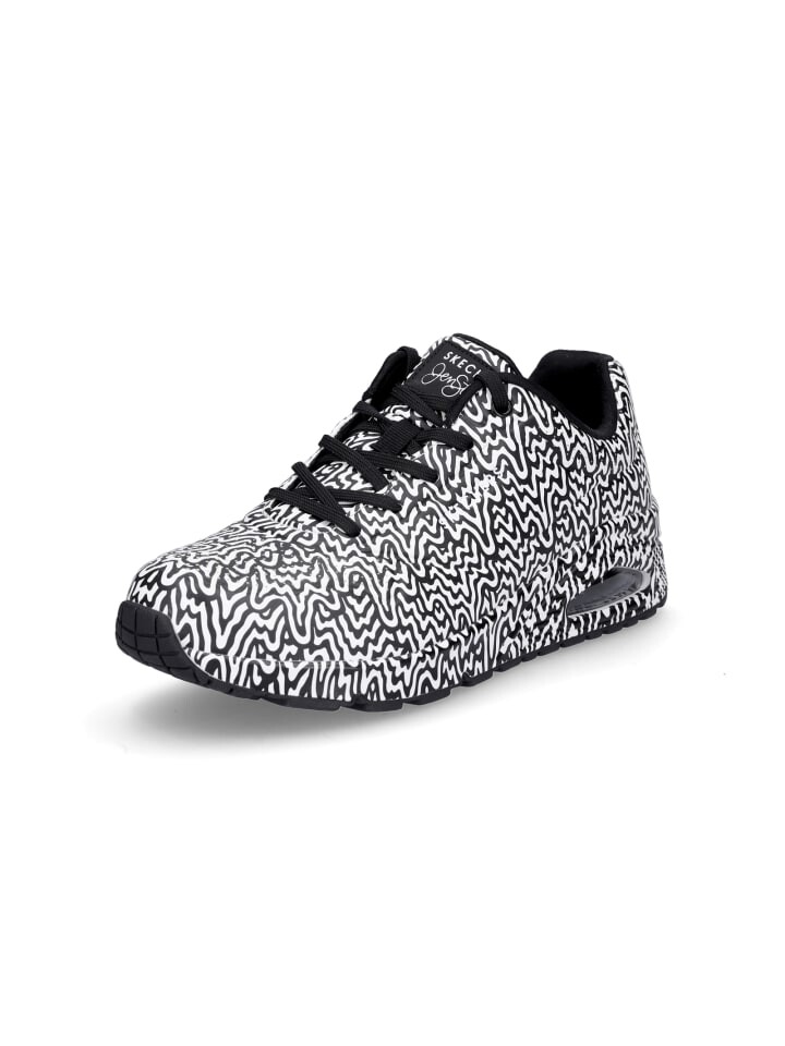 Низкие кроссовки Skechers UNO Infinite Drip, цвет schwarz weiß