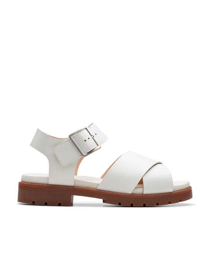 

Сандалии на плоской подошве Clarks Leder Sandaletten Orinoco Cross, белый