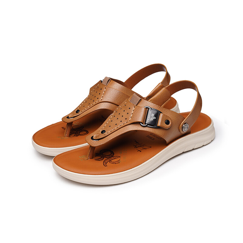 Сандалии LAORENTOU Beach Sandals Men, хаки — фото 4