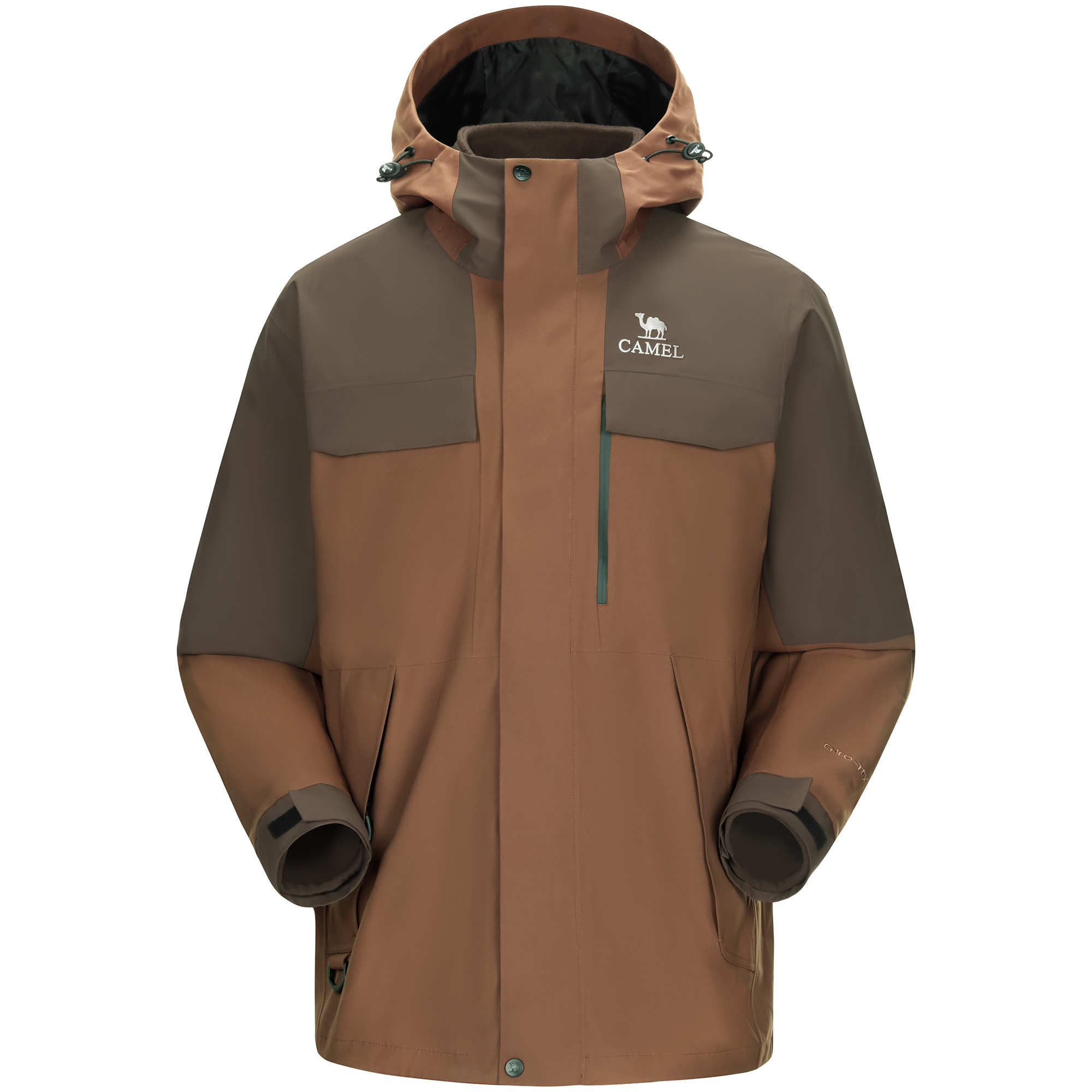 

CAMEL Ветровка для любой погоды Unisex, Rosewood Brown/Brick Umber
