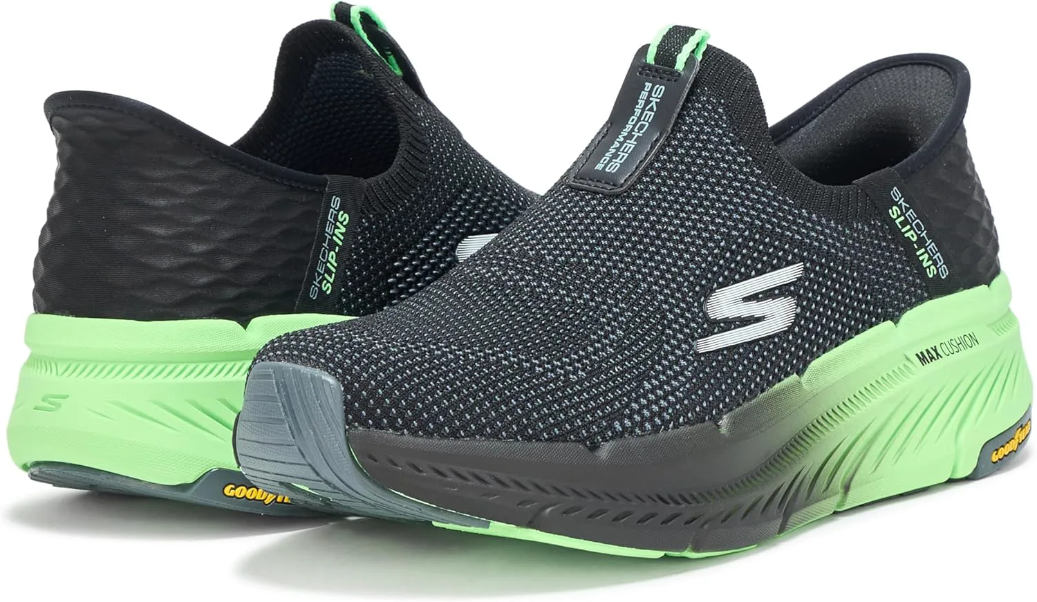 Мужские слипоны Skechers Max Cushioning Premier 2.0, черный — фото 4