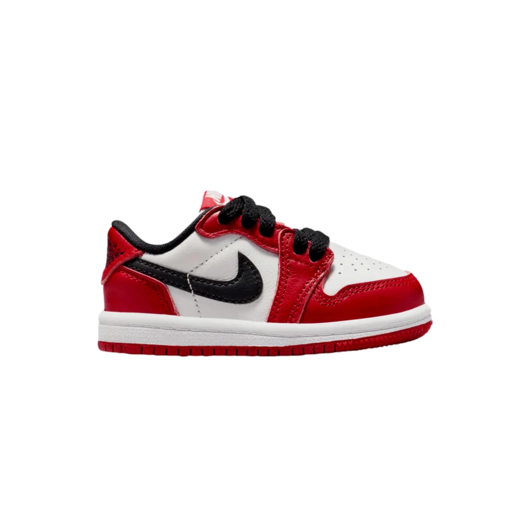 

Кроссовки Nike Jordan 1 Retro Low OG Varisty Red/Black - Summit White HQ6997-600 для малышей