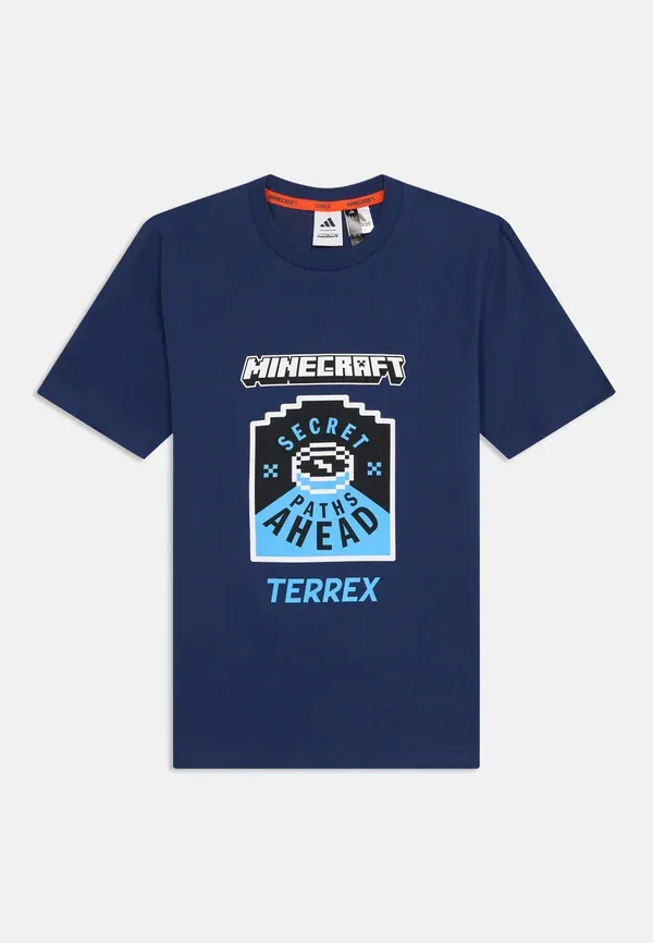 Футболка с принтом Minecraft Adidas Terrex, темно-синий — фото 3