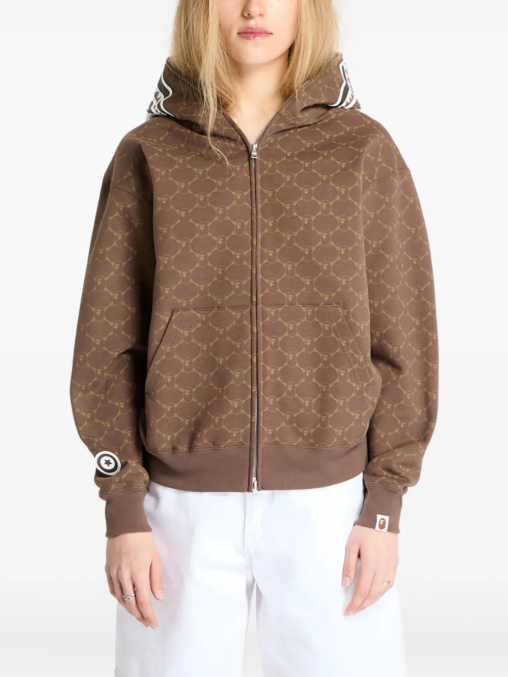 

Толстовка с монограммой A BATHING APE, коричневый