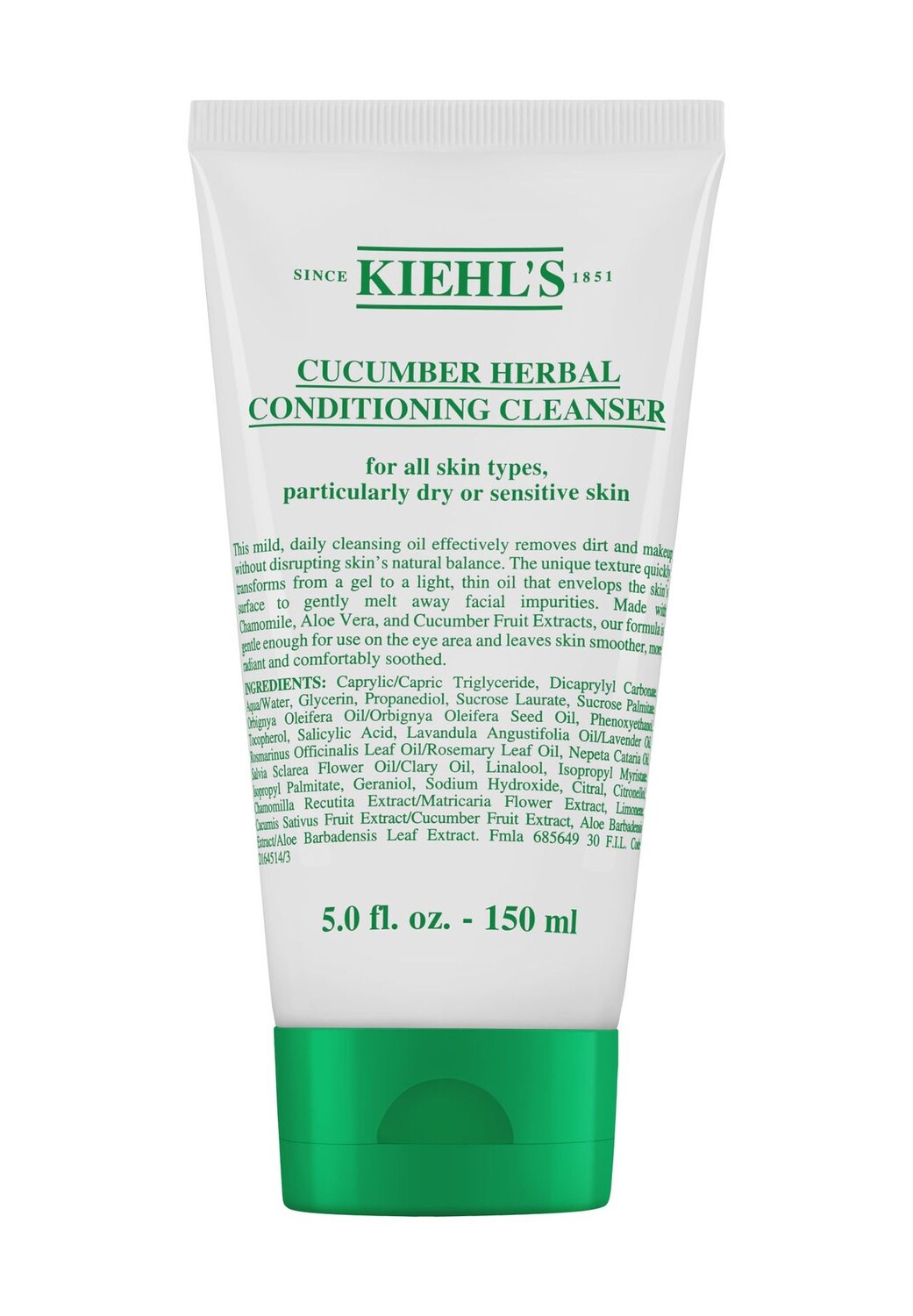 

Очищающее очищающее средство на травах с огурцом Kiehl's