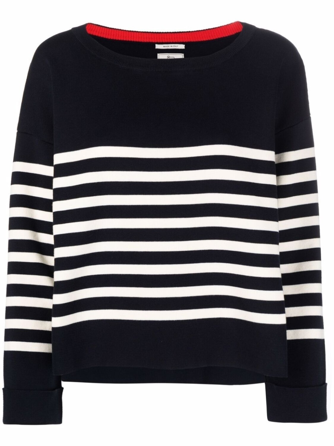 

Woolrich полосатый джемпер с круглым вырезом, синий