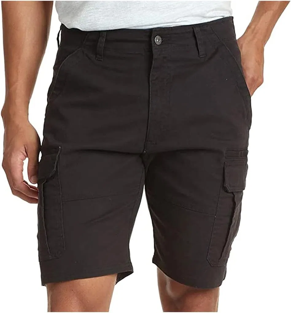 Мужские шорты с карманами, Polyester Spandex, Black