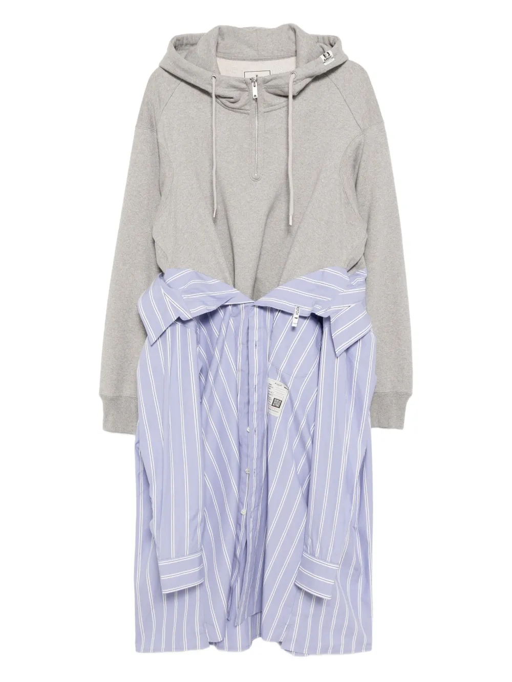 

Платье-худи Shirt Maison Mihara Yasuhiro, серый