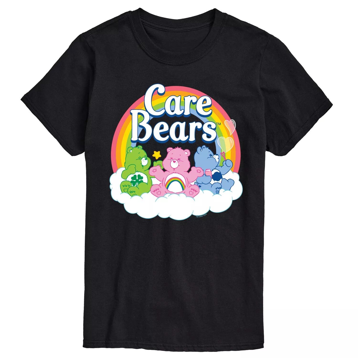 

Футболка с логотипом группы Big & Tall Care Bears, Black Licensed Character, черный