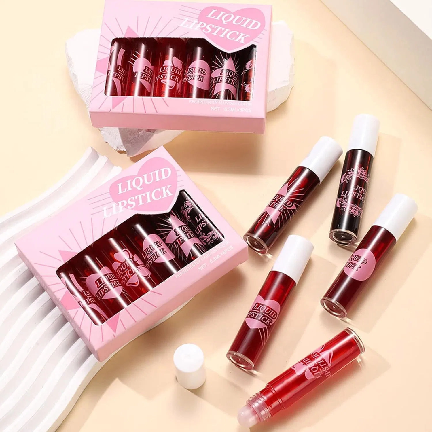 Блеск для губ увлажняющий Six Times Moisture Roll-On Lip Stain, длительное сохранение цвета — фото 3