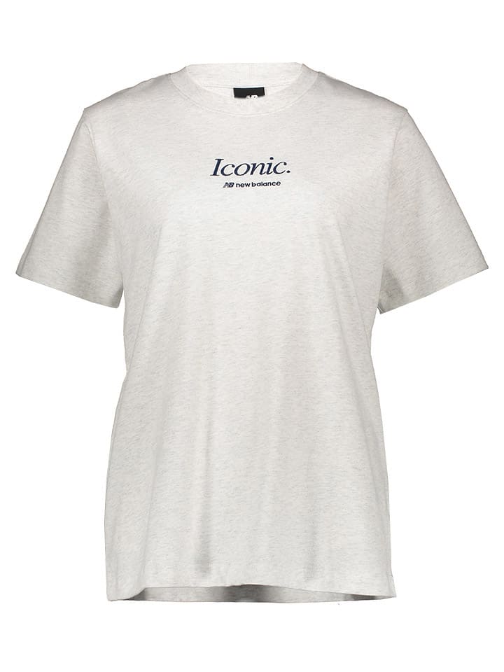 

New Balance Белая футболка, Белый, New Balance Белая футболка