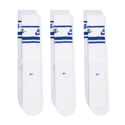 Носки Nike Sportswear Dri-FIT Everyday Essential Crew (3 шт), цвет White/Game Royal/Game Royal — фото 3