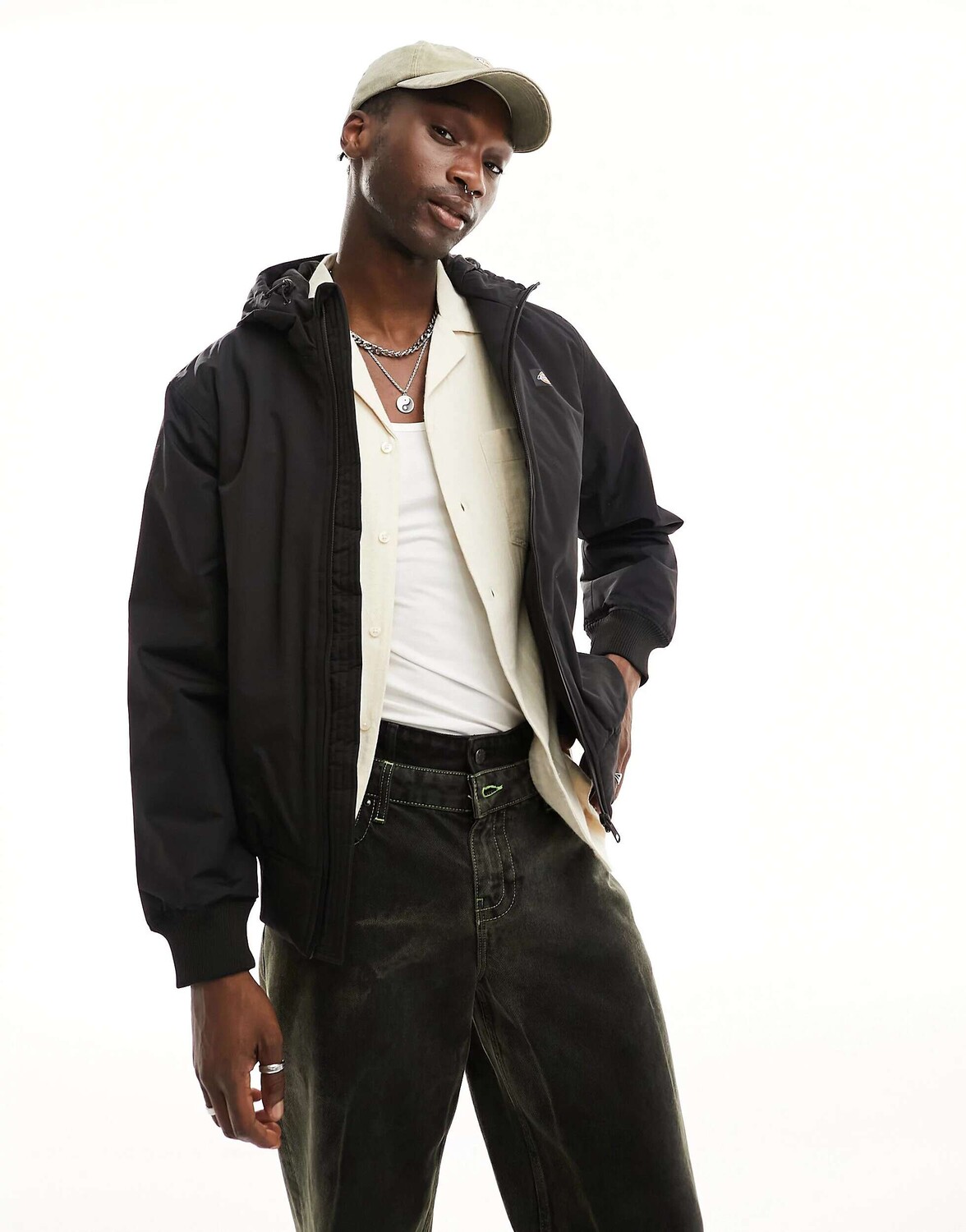 

Новая черная куртка с капюшоном Dickies, Черный, Новая черная куртка с капюшоном Dickies