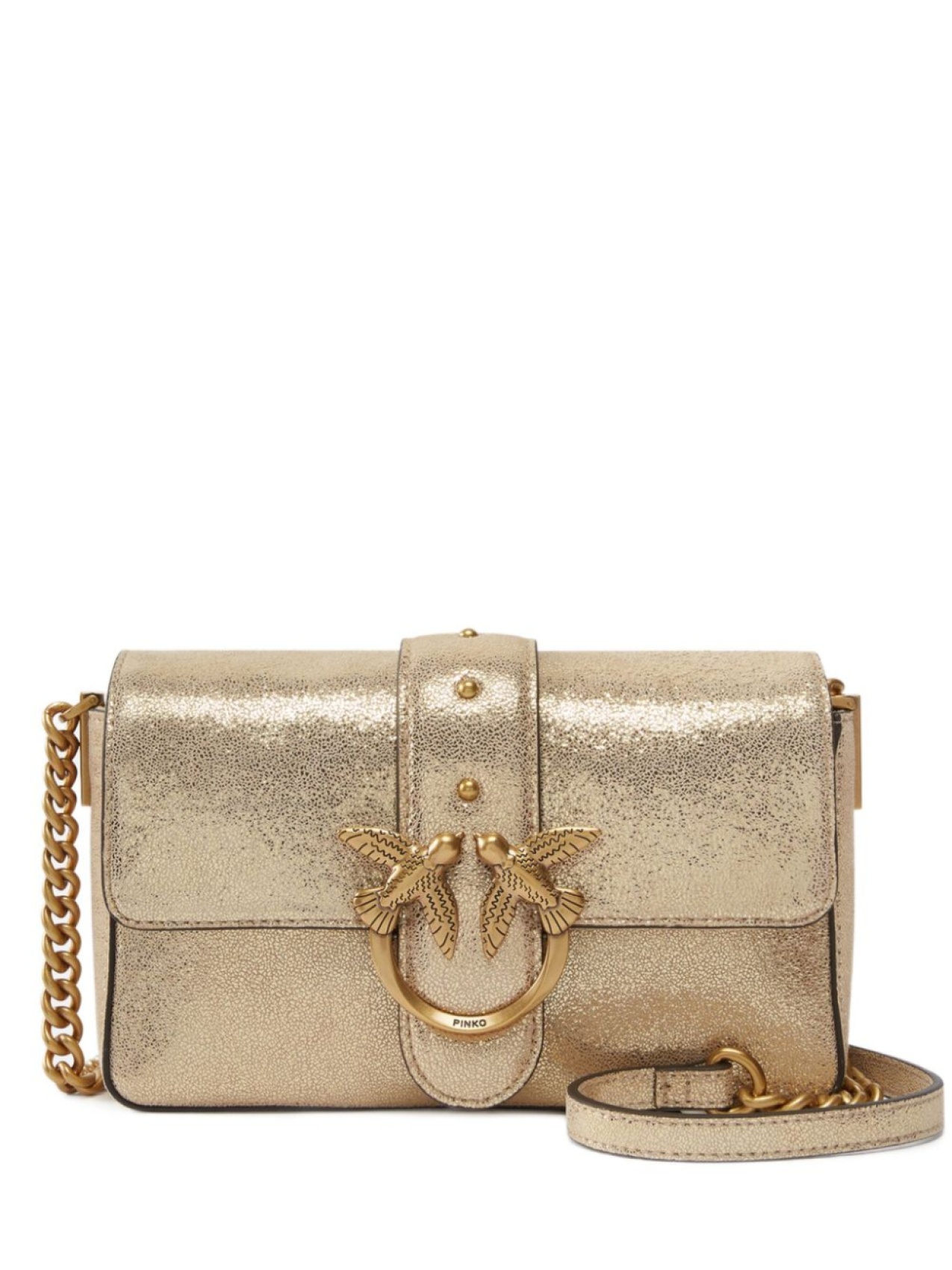

PINKO маленькая сумка на плечо Mini Love, золотой