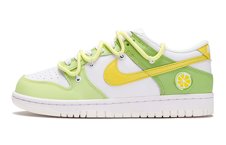 

Кроссовки Nike Dunk Skateboard Shoes Women's Low-Top Green/Yellow