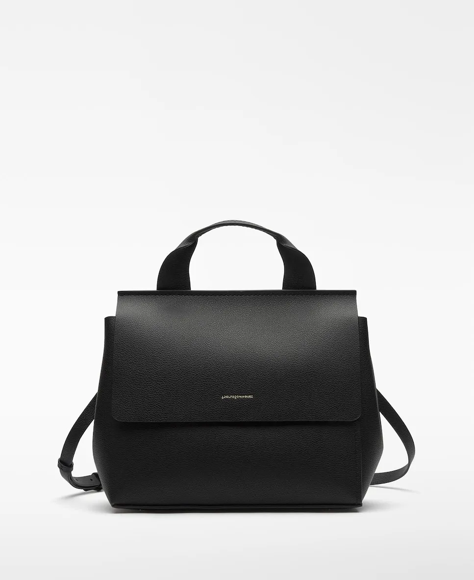 

Женская сумка-клапан из кожи Mica Adolfo Dominguez, черный