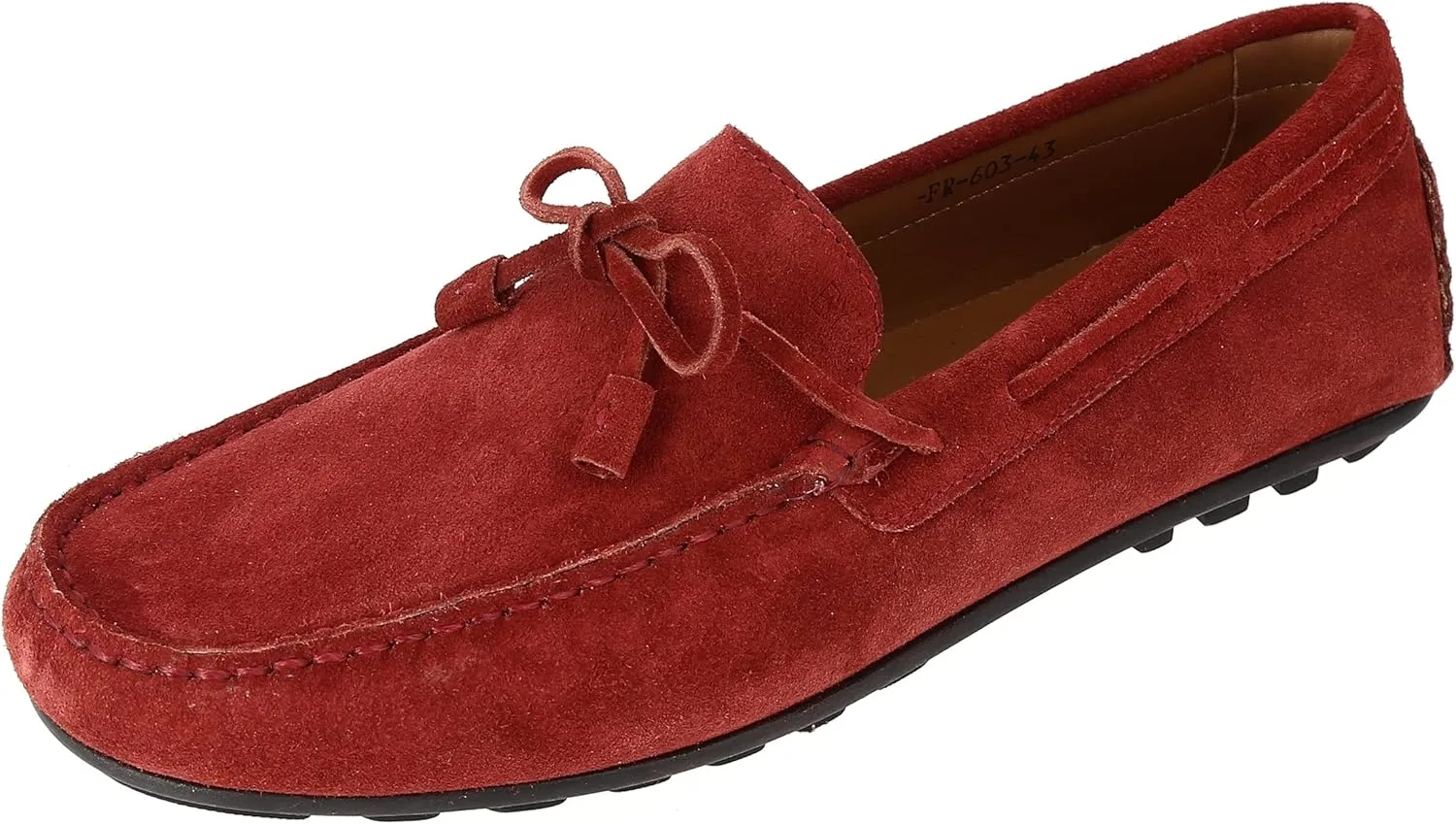 Мужские лоферы от Natural Shoes, цвет Bordo 603 Belym, красный