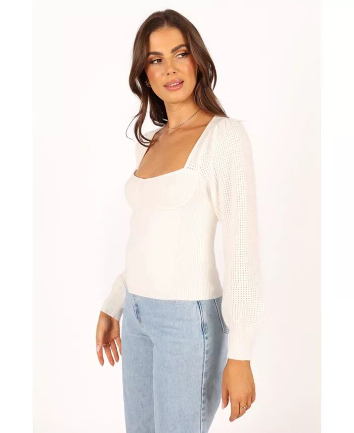 

Вязаный свитер Madalyn Petal and Pup, белый