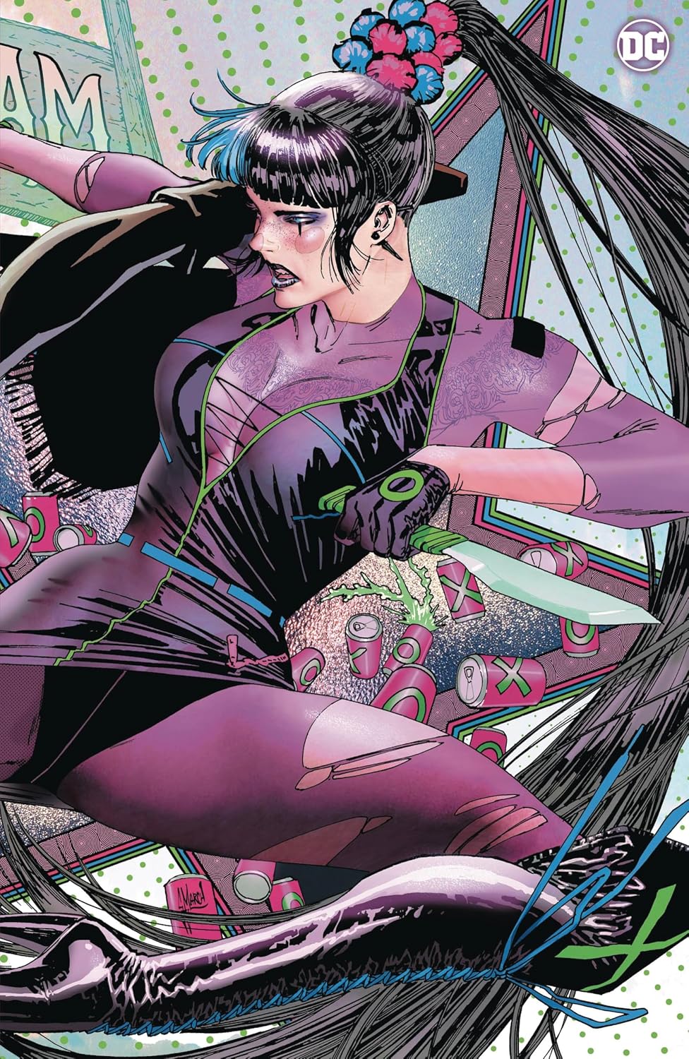 

Gotham City Sirens #4 Cover E by Guillem March with Rated Comics Acrylic Backer (Rated Comics)