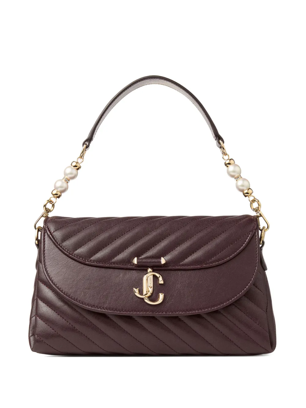 

Стеганая сумка на плечо Curve JIMMY CHOO, коричневый