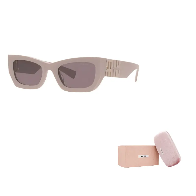 

MIU MIU Прямоугольные солнцезащитные очки, Pink