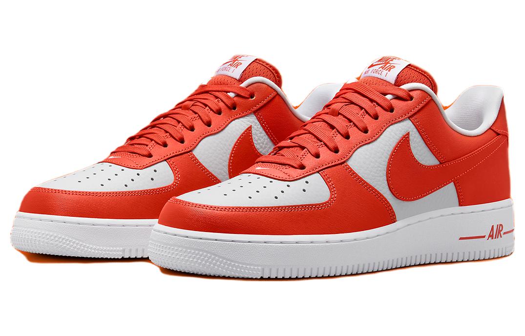 Кроссовки Nike Air Force 1 Low Orange Sport Canvas Оранжевый Белый — фото 3
