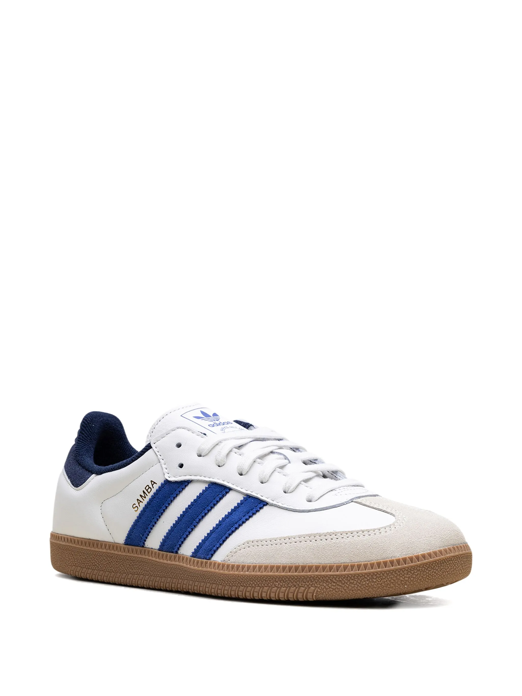 Кроссовки Samba OG Core White/Royal Blue/Night Indigo Adidas, белый — фото 2