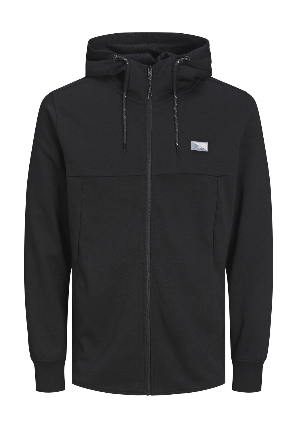 

Толстовка, капюшон, нашивка, мужская Jack & Jones, черный