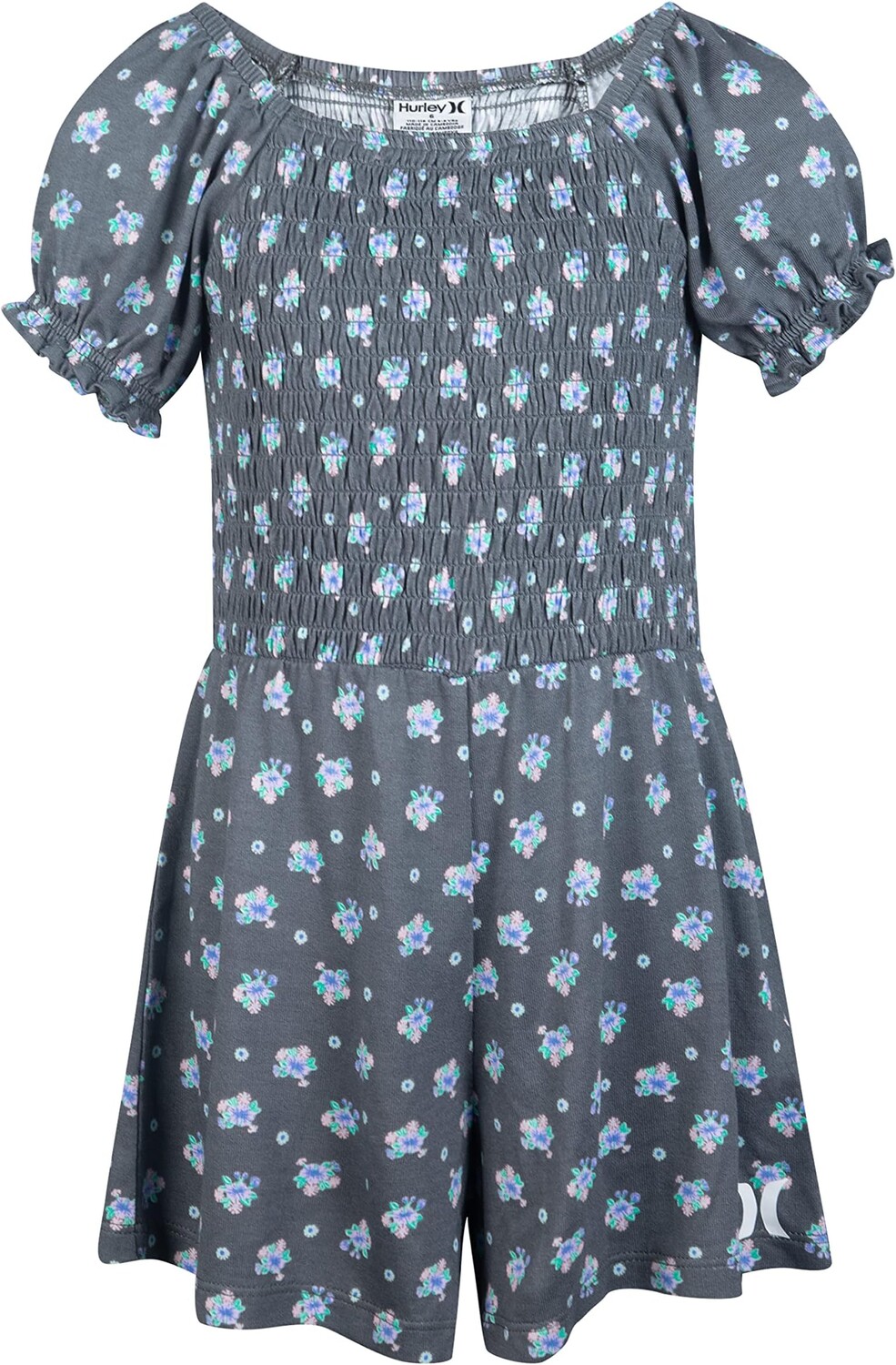 

Комбинезон Hurley Smocked Romper, цвет Shadow Black