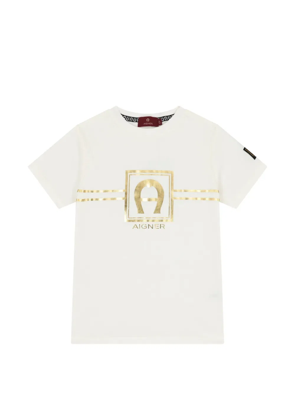 Футболка с логотипом Aigner Kids, нейтральный