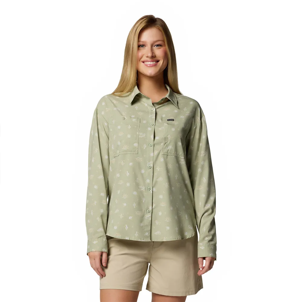 

Рубашка с длинным рукавом Columbia Silver Ridge Utility Patterned, зеленый
