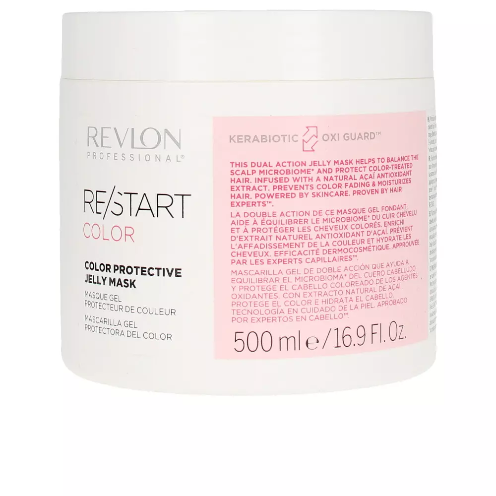 

Маска для волос re-start color protective jelly mask Revlon, 500 мл.