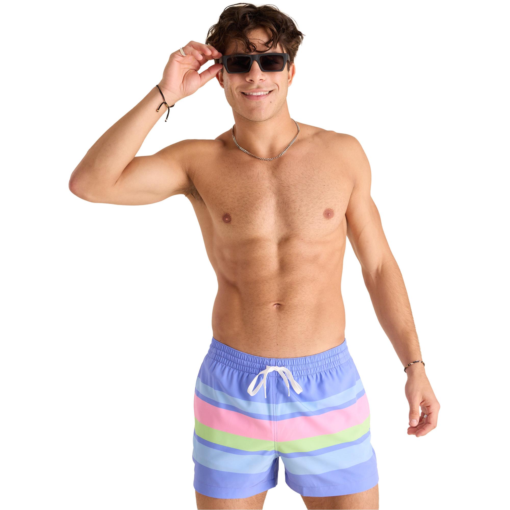 

Мужские классические плавки Gotta Get Aways 4 дюйма. Chubbies, Pastel Purple Stripe