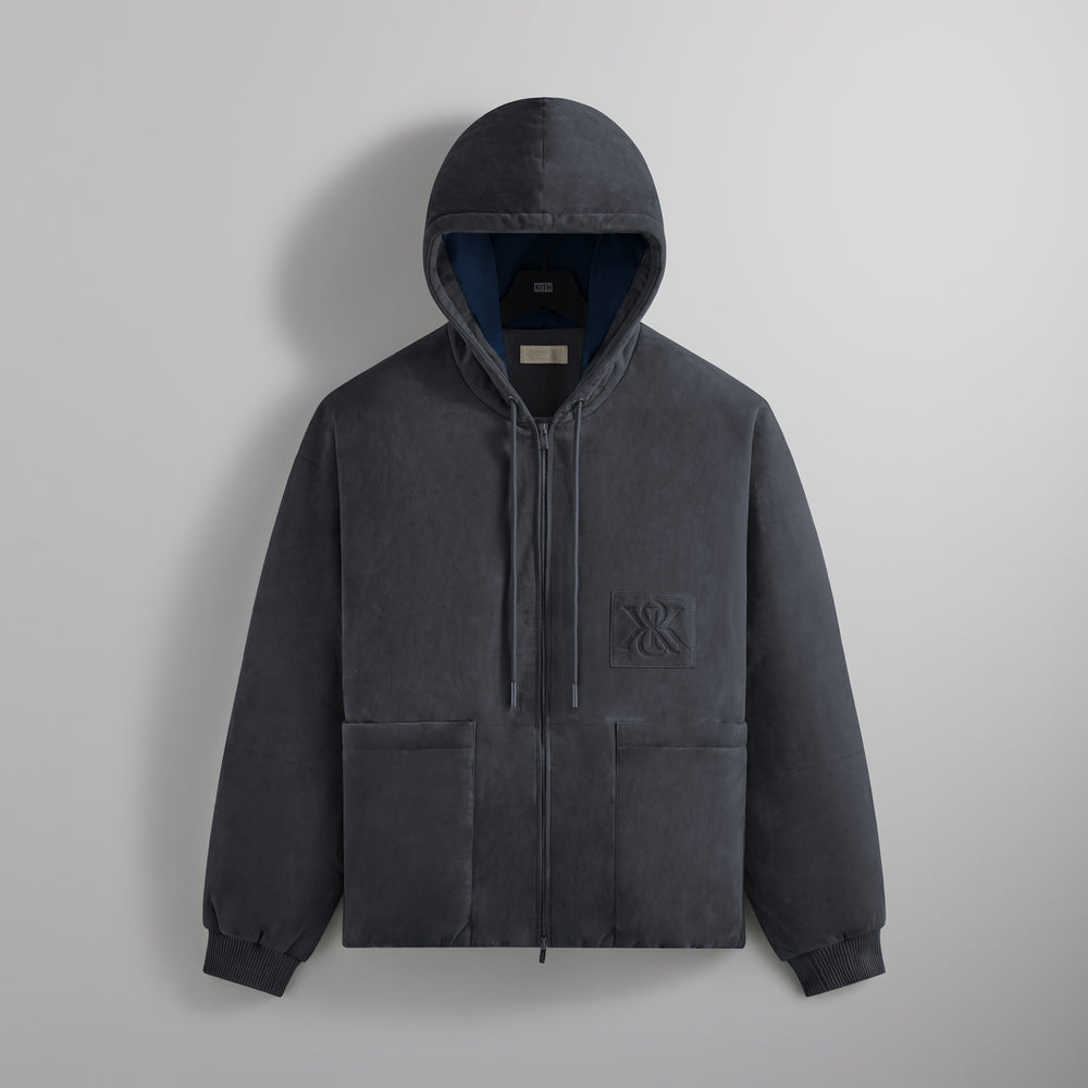 

Худи Kith Puffed Suede Jaysen Hoodie, цвет Trench