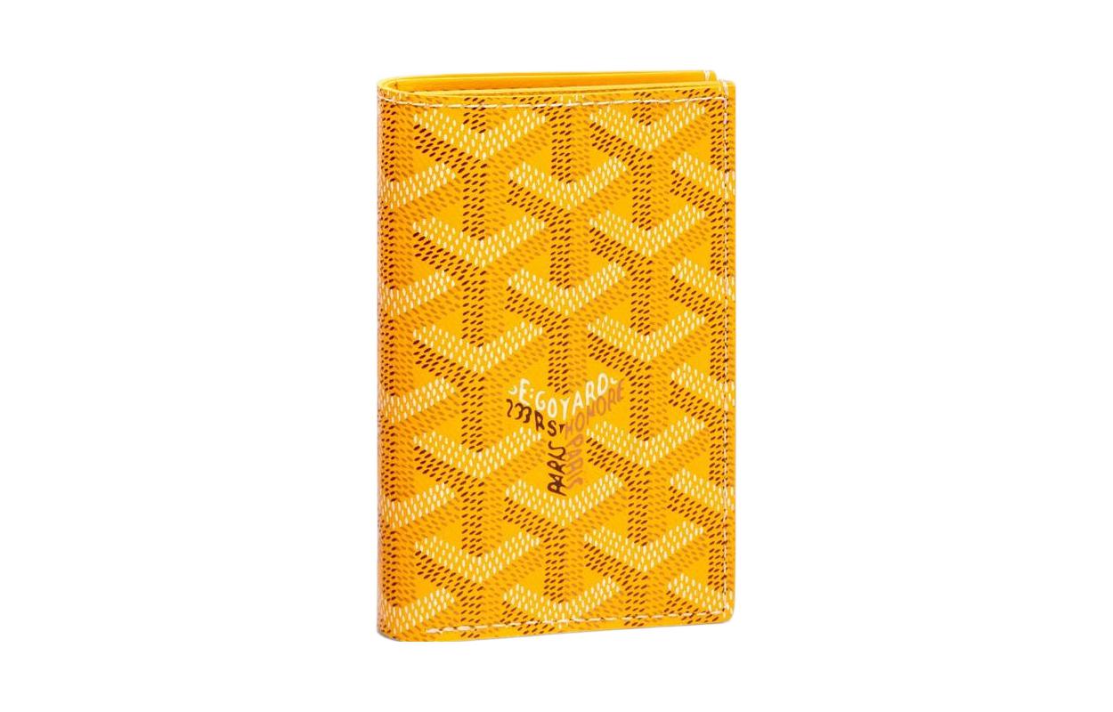 

GOYARD Кожаный держатель для карт Saint Pierre Canvas, 08TY08P Yellow