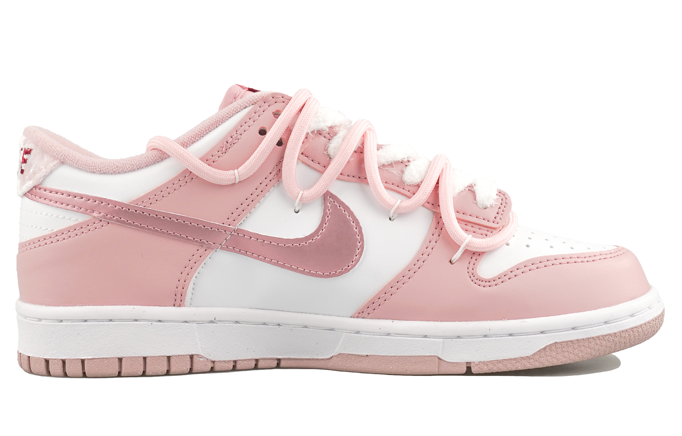 Детские кроссовки для скейтбординга Dunk Low Top для подростков Nike, розовый — фото 3