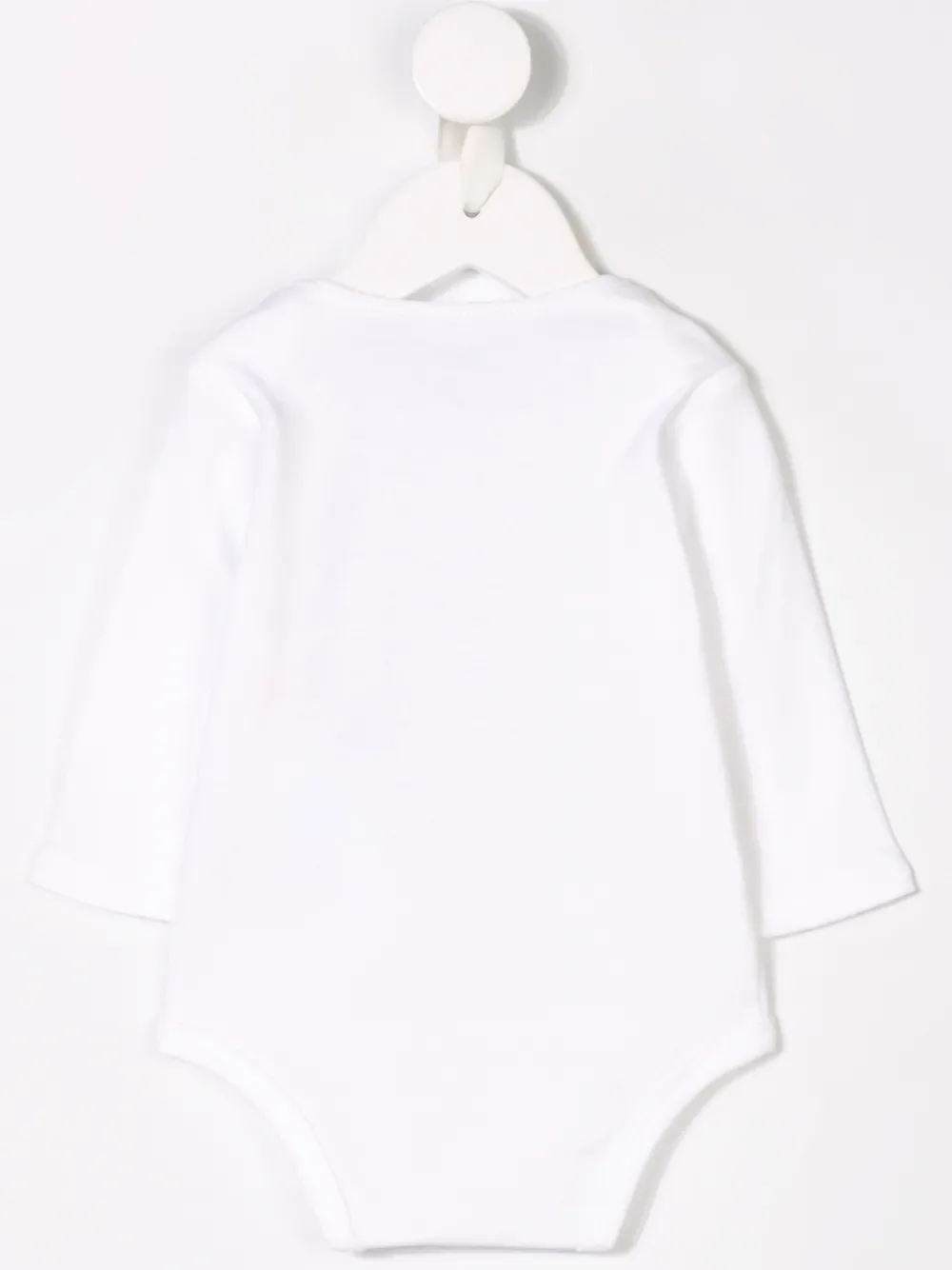 Боди с вышитым медведем POLO RALPH LAUREN KIDS, белый — фото 2