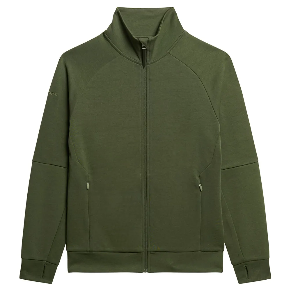 

Толстовка Superdry Tech full zip, зеленый