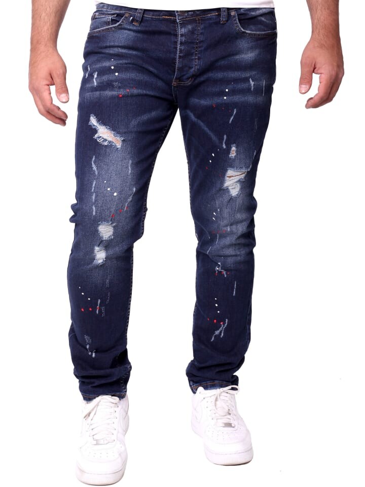 

Джинсы RESLAD Jeans Color-Splashes, темно-синий